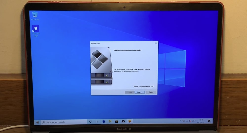 how to install windows 10 on mac when already bottcamp